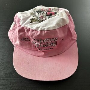Vtg Circus Circus Casino Las Vegas /‎ Reno SnapBack Hat Designer Pro Pink White